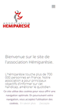Mobile Screenshot of hemiparesie.org
